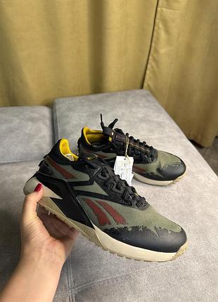 Кросівки чоловічі reebok x jurassic world nano x2 хакі