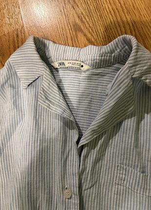 Укорочена жіноча сорочка zara 3