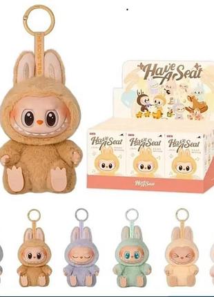 Сюрприз брелок labubu "монстры" pop mart лабубу трендовая плюшевая игрушка 15см