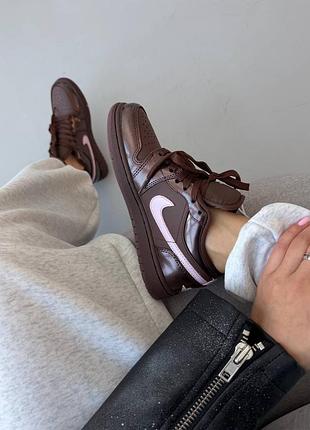 Кросівки nike air jordan retro 1 low box of chocolates