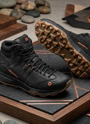 Чоловічі зимові шкіряні черевики merrell intercept