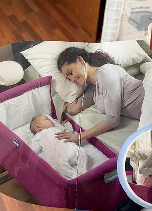 Дитяче ліжко chicco next2me приставне
