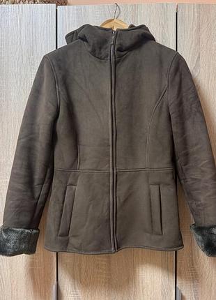 Демісезонна / зимова куртка zara basic капюшоном 3