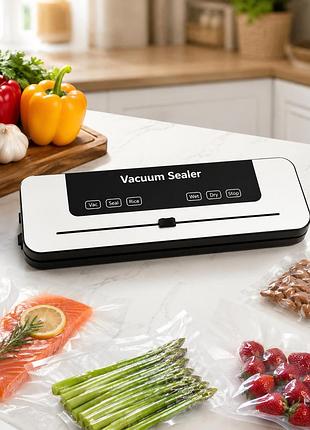 Вакуумный упаковщик для продуктов vacuum sealer + вакуумные пакеты 10 штук