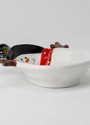 Тарелка "снеговик", 19 см elisey 4