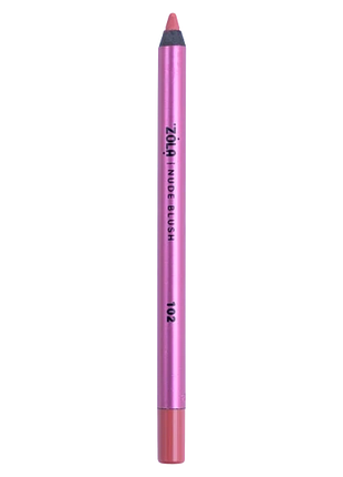 Гелевый карандаш для губ zola 102 nude blush - нюдовый розово-бежевый