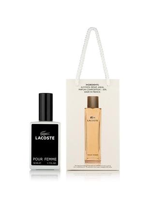 Жіночі парфуми lacoste pour femme — travel perfume 50ml