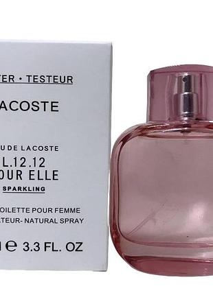 Lacoste l.12.12 pour elle sparkling pour femme edt 90 ml tester