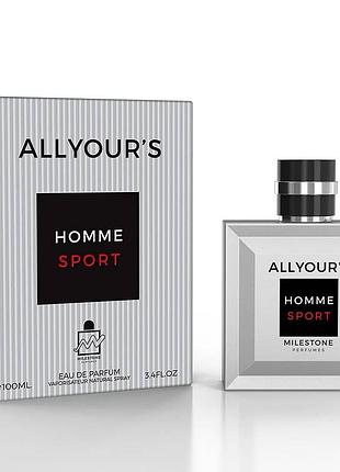 All yours homme sport milestone edt 100ml