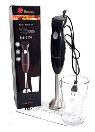 Блендер ручной dоmotec ms 5102 с белой чашей