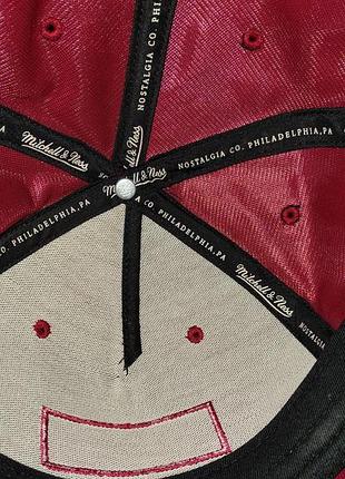 Бейсболка mitchell&ness червона 5