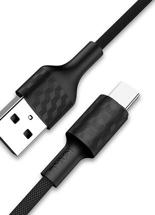Usb кабель kaku ksc-113 usb - type-c 1m / 3.2a - black