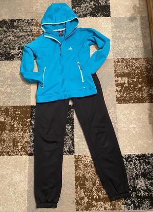 Теплий спортивний костюм adidas climawarm оригінал (розмір s/36)