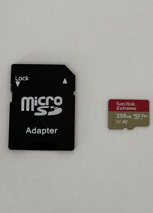 Карта пам'яті sandisk extreme microsd 256gb швидкісна флешка gopro dji