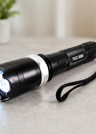 Фонарик bl 1105 + отпугиватель / фонарик с отпугивателем собак электрический / led фонарь