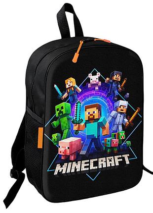 Рюкзак школьный детский minecraft 36х27 см подростковый для мальчика, девочки (4031)