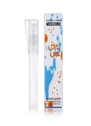 Женский мини парфюм moschino cheap and chic i love love 10 мл