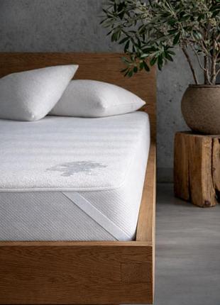 Наматрасник aqua stop ecotton premium comfort 140х200 см махровый водонепроницаемый на резинке по углам белый