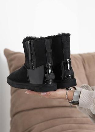 Женские ugg mini black lacquer 2 zip 2