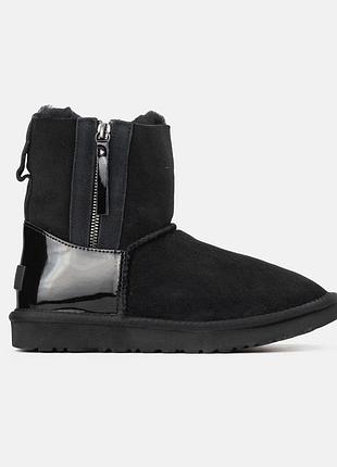 Женские ugg mini black lacquer 2 zip 3