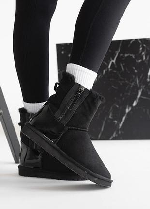 Женские ugg mini black lacquer 2 zip 4