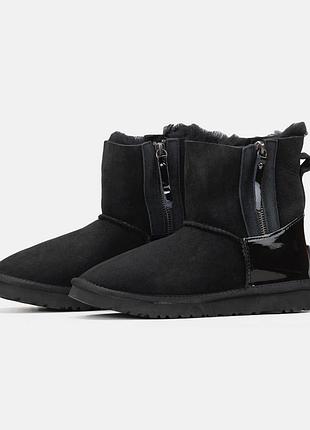 Женские ugg mini black lacquer 2 zip 6