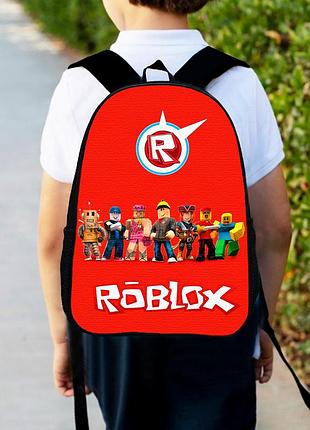 Рюкзак дитячий роблокс "roblox" 34х27см, міський ранець для хлопчика з принтом (00377)