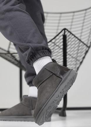 Женские ugg ultra mini grey 8