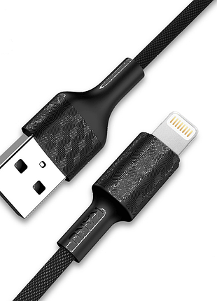 Usb кабель kaku ksc-113 usb - lightning 1m / 3.2a - black