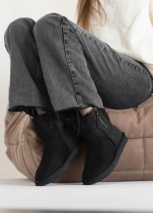 Женские ugg zip mini black 2 zip