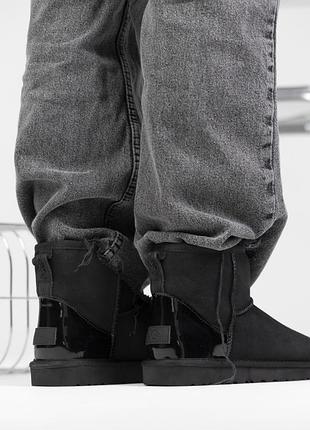 Жіночі ugg mini black lacquer 3