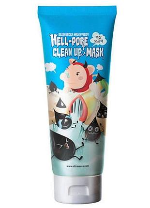 Маска-плівка для очищення пор elizavecca hell pore clean up mask 100 мл