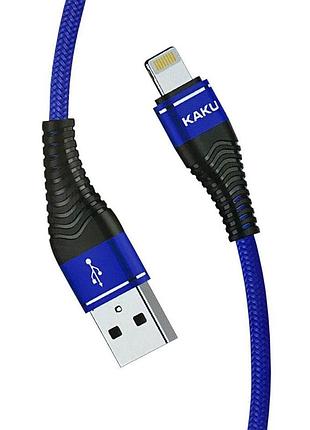 Usb кабель kaku ksc-098 usb - lightning 1.2m / 2.8a - blue