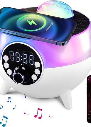 Портативная bluetooth колонка с rgb-подсветкой, беспроводная колонка с диско-шаром на ножках blth-0322