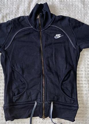 Лонгслів жіночий nike чорний на застібці