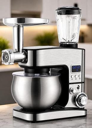 Кухонный комбайн с тестомесом 4500вт top kitchen универсальный кухонный комбайн 3в1