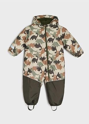 Зимовий комбінезон для хлопчиків сінсей softshell, камуфляжний, розмір 86/92