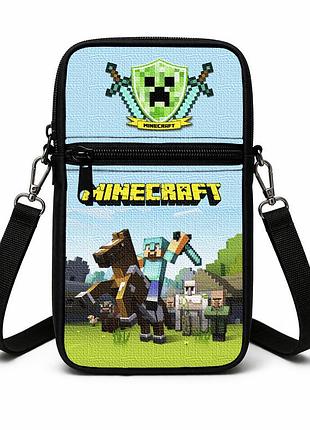 Сумка-чехол для телефона minecraft,детская сумка через плечо, водонепроницаемая мини-сумка (4746)