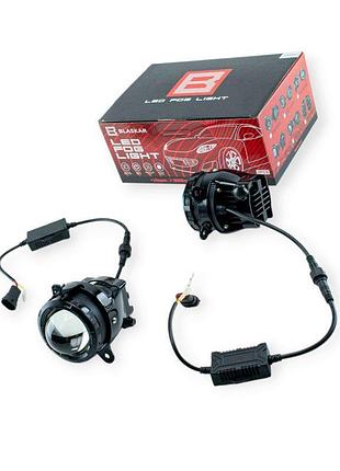 Фара противотуманная 2170, 2171, 2172, газ бизнес led линза (к-кт 2 шт) blaskar