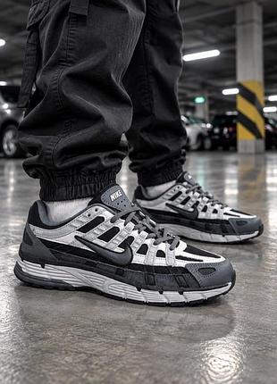 Мужские кроссовки nike p-6000 termo gray black