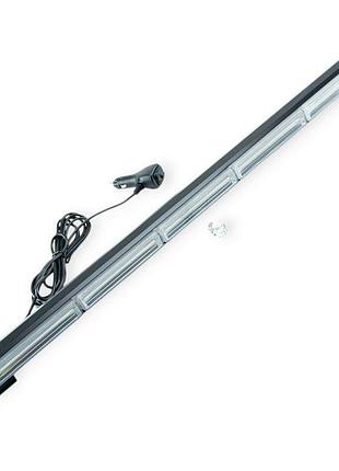 Фара додаткова led прямокутна 740х40х45 (д, в, ш) 5 секції синя + стробоскоп+штекер в прикурювач blaskar