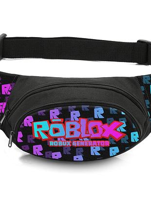 Сумка-бананка дитяча з принтом roblox поясна сумка для хлопчика (4438)