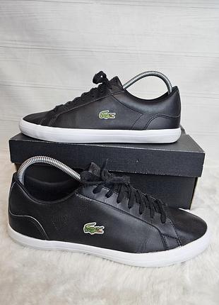 Кожаные кроссовки lacoste 42.5 размер