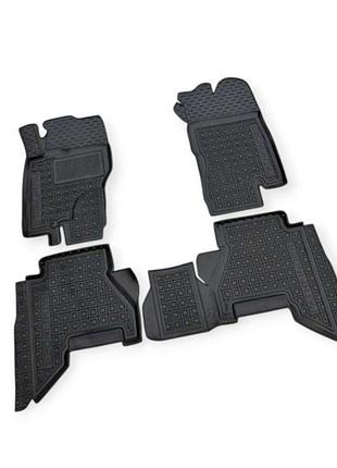 Коврики салона nissan pathfinder iii (r51) 2005-2009 борт 2,5см, с перемычкой avto-gumm
