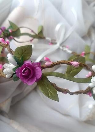 Обруч с цветами