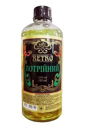 Душистая вода 180мл тройной одеколон 25% ретро (стекло) тм alex maro