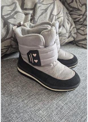 Чоботи для дівчинки зимові сірі we step