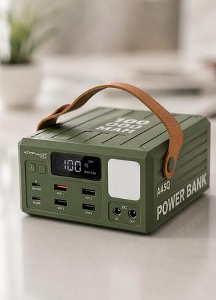 Повербанк konfulon a45q 100000 mah, 22.5 вт / наружный аккумулятор с led подсветкой