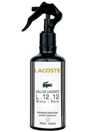 Парфюмированный спрей для дома lacoste eau de l.12.12 blanc-pure brand collection 275 мл