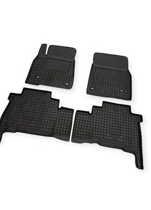Коврики салона toyota land cruiser 200 (2007-2012) борт 2,5 см, с перемычкой avto-gumm